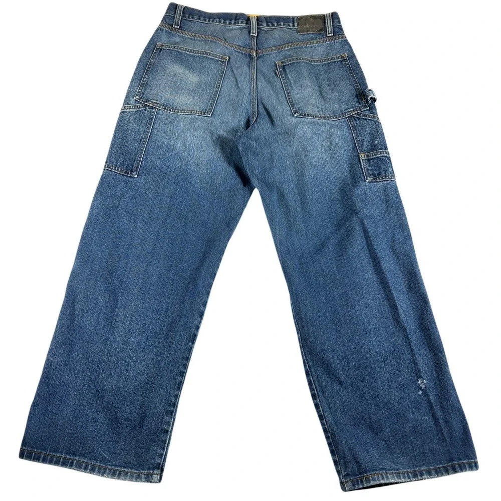 VTG Levi's Silver Tab Carpenter Jeans Mens 34x30 Blue Denim Baggy Y2K Wide Leg